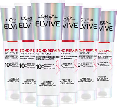 L'Oréal Paris Elvive Bond Repair Conditioner - Beschadigd Haar - 6 x 150ml
