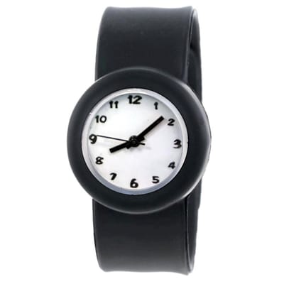 Fako® - Kinderhorloge - Slap On Mini - Classic - Zwart