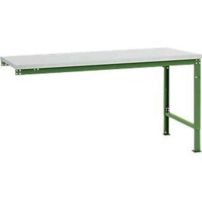 Manuflex aanbouwtafel UNIVERSAL Speciaal, tafelblad melamine, 1750 x 1000, resedagroen