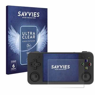 Savvies - Screenprotector voor Anbernic RG35XX H - Folie Beschermfolie transparant 6 Stuks