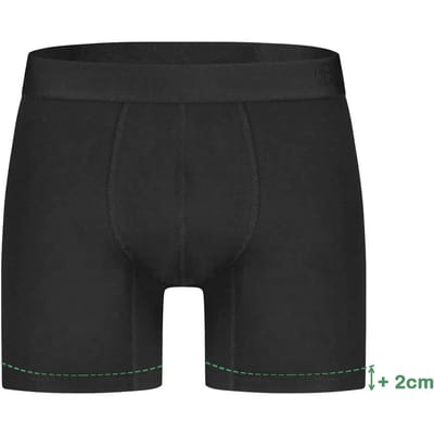 Bamboo Basics Heren Bamboe Boxershorts Jack (3-pack) - Zwart Ton Sur Ton - Ondergoed Heren - Boxershort Heren Lange pijp - Maat S