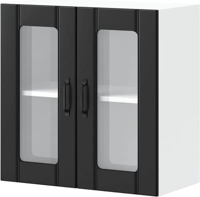 Keukenkast met glazen deur - Hangend keukenkastje - Keuken organiseren - Duurzaam en robuust hout