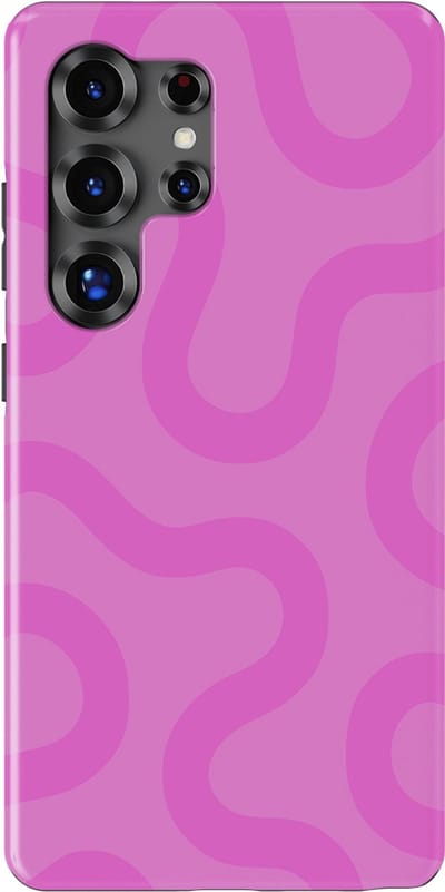 DripCase Motion Flow Tough Hoesje Samsung Galaxy S25 Ultra | Backcover met Mag | Trendy Design | Valbescherming | Bubble Waves