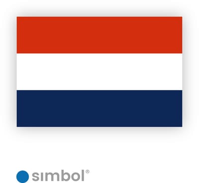 Simbol® Nederlandse Vlag Stickers - 8 x 12 cm - Duurzame kwaliteit