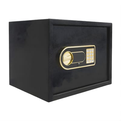 Kluis 30L – Elektronische Kluis met Digitaal Toetsenbord en LED Display – Met Noodsleutel – Voor Geld, Sieraden en Documenten – Zwart