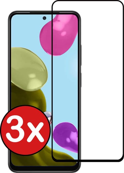 Screenprotector - 3 Stuks - Geschikt voor Xiaomi Redmi Note 11 - Full Cover - Beschermglas - Gehard Glas - Tempered Glass - Screen Protector