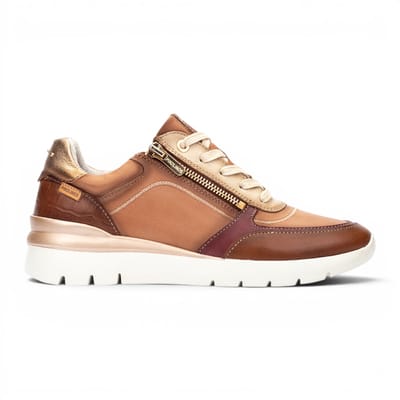 Pikolinos dames beige leren sneakers Trainerschoenen - Cantabrië