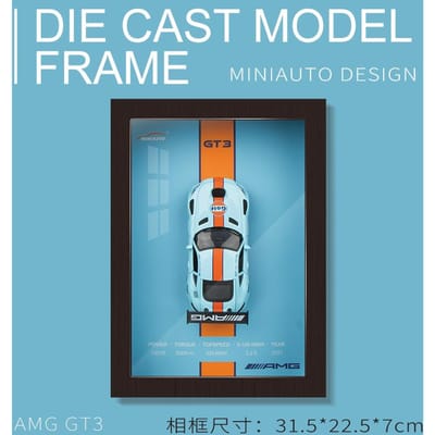 1:Version Cadre 32 Po Alliage Métal Modèle de Voiture de Sport Simulation Voiture de Course 3D Peinture Suspendue Collection Cadeaux Décoratifs pour Enfants