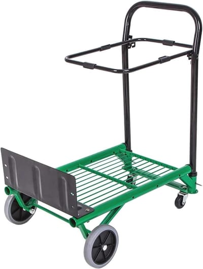 Vouwende Steekwagen - Handkar Bagagekar - Materiaal Verplaatsen - Compact Opvouwbaar - 42x63x75 cm - Zwart
