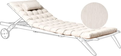 CESANA PREMIUM - Ligstoelkussen - Lichtbeige - Polyester