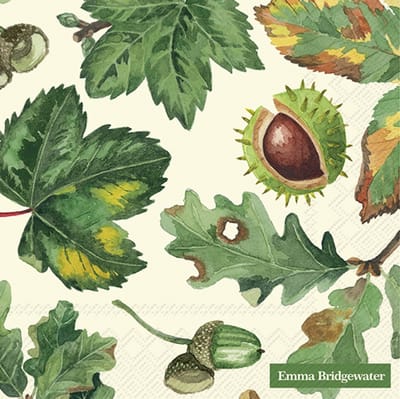 IHR Emma Bridgewater - Servetten - Lunch servetten - 33x33cm - Trees & Leaves