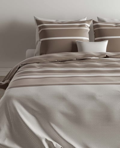 Zo! Home Paxton Dekbedovertrek - Lits-jumeaux - 240x200/220 cm - Taupe
