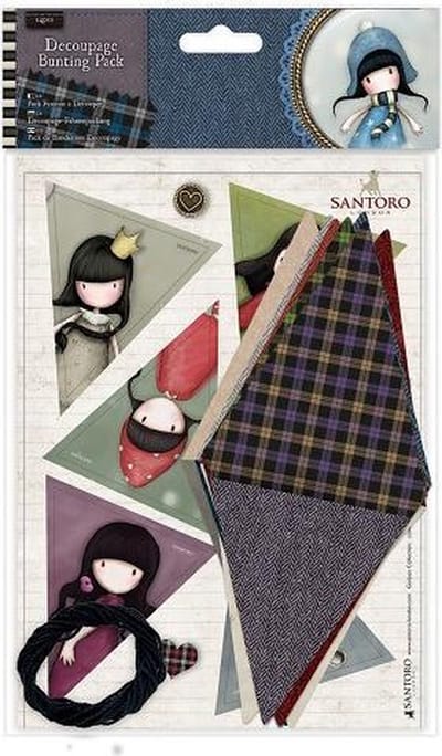 Decoupage Bunting Pack - Santoro Tweed