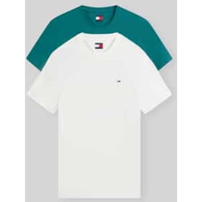 slim fit T-shirts van puur katoen in set van 2