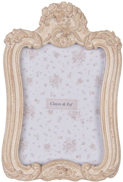 Clayre & Eef Fotolijst 10x15 cm Beige Kunststof