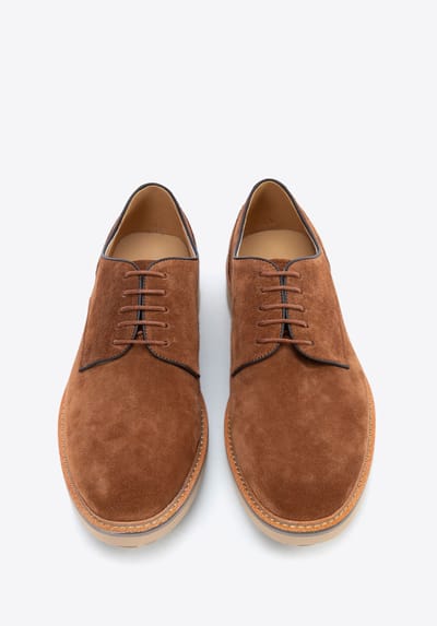Wittchen Heren Bruine Suède Leren Derby Schoenen
