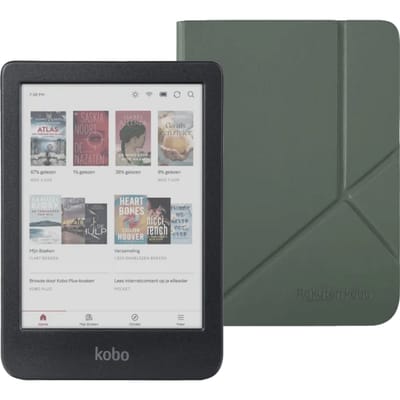 Kobo Clara Colour Zwart + Sleep Cover Groen