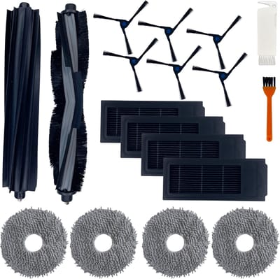 Accessoirepakket voor Ecovacs Deebot X2/X2 OMNI/X2 PRO/DEX86 - Filter/Dweil/Zijborstel/Afzuigrol