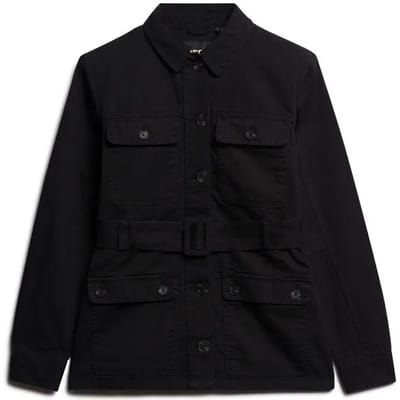 Superdry - Katoenen safari-jas met riem - Dames - Buitenjassen