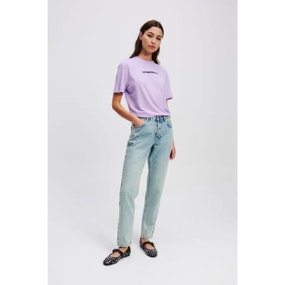 Karl Lagerfeld Mom Shank Denim Soft Tinted Blue Taglia: W26L30 | Pantaloni Outlet | Donna | Blu