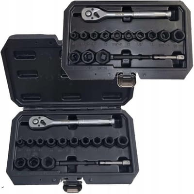 Yato boutenverwijderaarset YT-05897 - 16-delig, 8-19 mm, ratel 3/8 inch