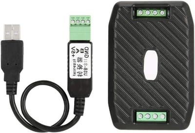 DC Spanningsmeter - Stroomverbruik Module - Energie Meten - RS485 Communicatie - 9x6x2.5 cm - Grijs