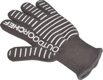 Outdoor Chef - BBQ Accessoire Handschoen - Polyester - Grijs