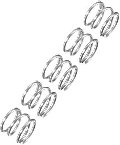 Drukveren - Compressieveren Metalen veren - Apparaten Reparatie - 304 Roestvrij Staal - 4mm x 5mm - Zilverkleurig