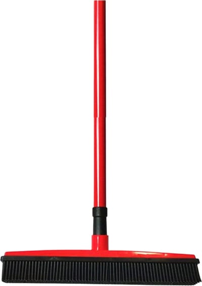 Livano Huisdierhaar Verwijderaar - Kattenhaar Verwijderaar - Haarverwijderaar - Voor Huisdieren - Kappersbezem - Rubber - Rood