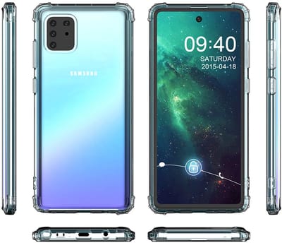 Schokbestendig Back Cover Hoesje - Shockproof Telefoonhoesje - Geschikt voor Samsung Note 10 Lite - Transparant