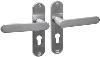 Intersteel Deurkruk Sora basic op schild ovaal 185x41mm profielcilindergat 55mm rvs