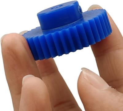 Nylon Tandwiel - Trap Tandwiel - Krachtoverbrenging - Rechte Tanden - 10 mm Boring - Blauw