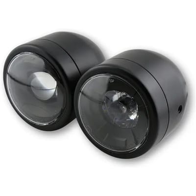 Opzij gemonteerde motorfiets LED-koplamp Shinyo Twin