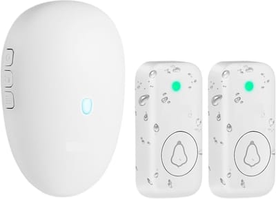 Draadloze Deurbel - Welkomstmelodie Kit - Huis Beveiligen - 57 Muziekopties - 100m Bereik - Wit