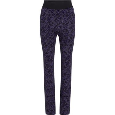 Karl Lagerfeld Ao Athleisure Flare Knit Pants Black Taglia: M | Pantaloni Outlet | Donna | Nero