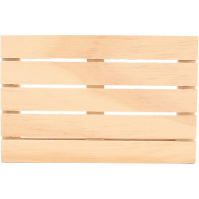 Lot de 10 sous-verres rectangulaires en bois, polis à la main, antidérapants et creux, pour table basse ou bureau. beige