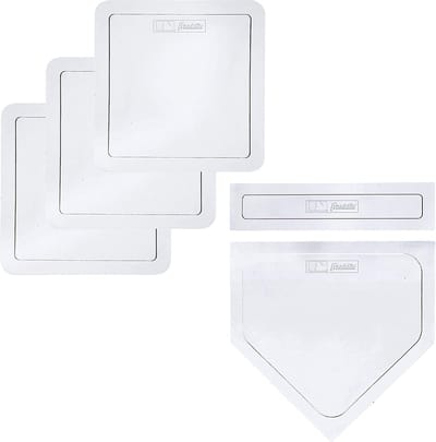 Franklin 5-delige honkbal platenset - weersbestendig - wit