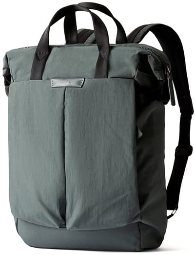 Bellroy Tokyo TotePack Compact – Geschikt voor 13 Laptop – Met Wegstopte Schouderbanden en Pop Pockets – Waterbestendige Stof - Groen