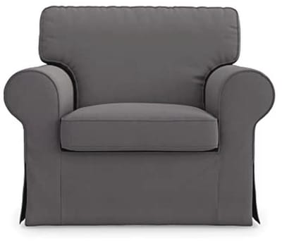 Vervangende Hoes voor Fauteuil Compatibel met IKEA Ektorp - Hoogwaardige 100% Katoenen Bescherming