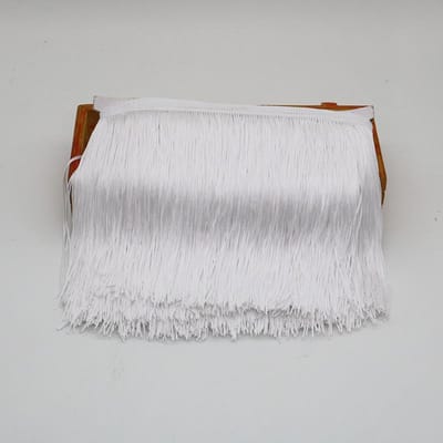 Veer 10 Yards 15cm Lang Kwastje Franje Rand Kantlint Kwastjes Voor Gordijnen Jurken Franjes Voor Naaien Afwerkingen Accessoires Ambachten 5 yards wit