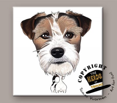 Tegel Hond Jack Russel