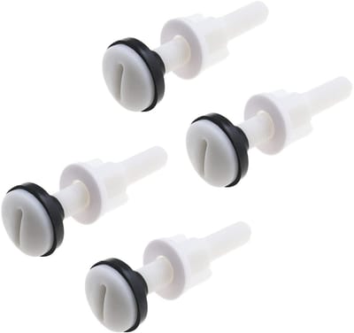 Dailygoods- Toilet Tank Bouten M10 - 4 Stuks - Wit Kunststof/Rubber - Bevestiging - Afdichting Kit - Eenvoudig te Installeren - Wc Bouten