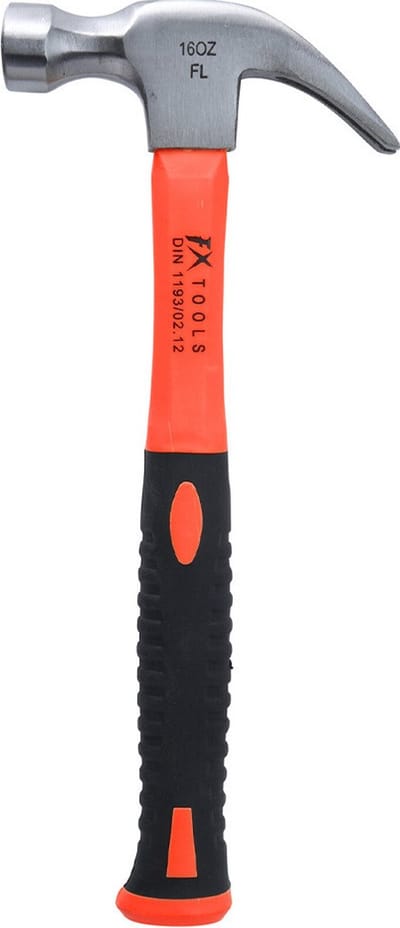 FX Tools Klauwhamer - staal/rubber - oranje - 665 gram