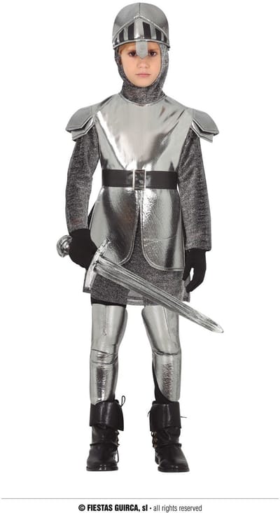 Fiestas Guirca - Kostuum Silver Knight (5-6 jaar) - Carnavalskleding - Carnaval - carnavalskleding 2027 - Carnaval kostuum