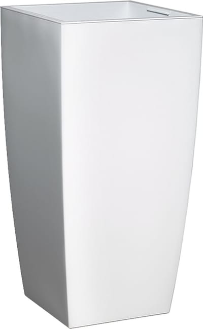 Elezza Infinity Bloempot L35 x B35 x H70 cm - Wit