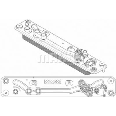 Olie radiator, automatische versnellingsbak  MAHLE CLC 182 000P