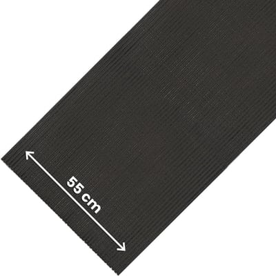 Antislip Keukenloper - PVC Rolmat - Veilig Werken - Waterafstotend - 55 x 1500 cm - Zwart