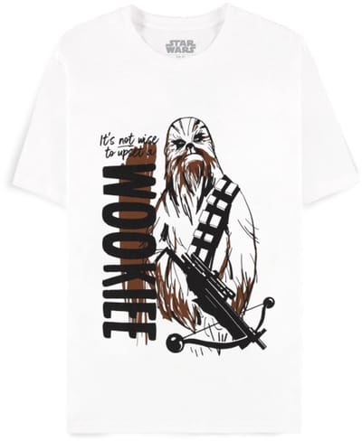 Disney Star Wars The Mandalorian - Chewbacca Heren T-shirt - M - Wit
