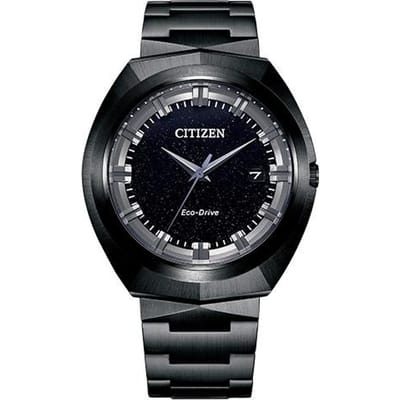 CITIZEN roestvrij staal kalenderweergave waterdicht zakelijk casual veelzijdige casual trend horloge lichtenergie Kwarts heren zwart wijzerplaat BN1015-52E zwart