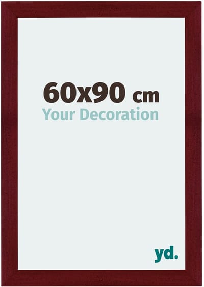 Your Decoration - Puzzellijst 60x90 cm - Wijnrood Geveegd - Puzzellijst 1500-2000 stukjes - MDF Fotolijst - Mura